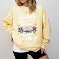 Somewhere Between a Book And a Nap – Cozy Reading Comfort Colors Sweatshirt Blue Spruce