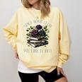 Spicy Book Club Dark Romance Lover Spicy Bookish Merch Goth Comfort Colors Sweatshirt Blue Spruce