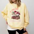 Spicy Book Lover Merch If You Can Read This Fairy Tales Now Comfort Colors Sweatshirt Blue Spruce