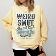 Spicy Romance Book Reader Fan Weird Smut Social Club Comfort Colors Sweatshirt Blue Spruce Spicy Romance Book Reader Fan Weird Smut Social Club Comfort Colors Sweatshirt Blue Spruce