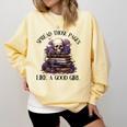 Spread Those Pages Like A Good Girl Dark Romance Spicy Books Comfort Colors Sweatshirt Blue Spruce