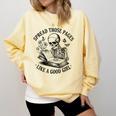 Spread Those Pages Like A Good Girl Skeleton Floral Book Comfort Colors Sweatshirt Blue Spruce Spread Those Pages Like A Good Girl Skeleton Floral Book Comfort Colors Sweatshirt Blue Spruce
