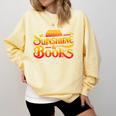 Sunshine & Books For Bookworm Summer Reading Comfort Colors Sweatshirt Blue Spruce Sunshine & Books For Bookworm Summer Reading Comfort Colors Sweatshirt Blue Spruce