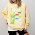 Superman Kryptonite Handbook Premium Tri-Blend Comfort Colors Sweatshirt Blue Spruce