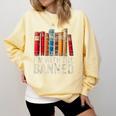 Support Banned Books Freedom I'm With The Banned Comfort Colors Sweatshirt Blue Spruce