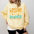 I Survived Reading Banned Books Read Librarian Men Women Comfort Colors Sweatshirt Blue Spruce I Survived Reading Banned Books Read Librarian Men Women Comfort Colors Sweatshirt Blue Spruce