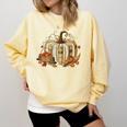 Teacher Book Pumpkin Fall Reading Thanksgiving Autumn Comfort Colors Sweatshirt Blue Spruce