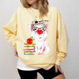 Teacher Pig Cute Farm Animal Book Lover School Student For Men Women Kids Comfort Colors Sweatshirt Blue Spruce Teacher Pig Cute Farm Animal Book Lover School Student For Men Women Kids Comfort Colors Sweatshirt Blue Spruce