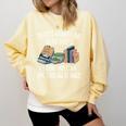 That's What I Do I Read Books I Drink Matcha I Know Things Comfort Colors Sweatshirt Blue Spruce