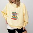 That's What i Do i Read Books And i Know Things Cute Graphic Comfort Colors Sweatshirt Blue Spruce