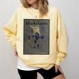 The Three Musketeers Book Cover Comfort Colors Sweatshirt Blue Spruce