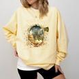 Tired Moms Book Club Cozy Night Coffee Reading Cat Comfort Colors Sweatshirt Blue Spruce