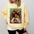 History Month Black Afro Girl Women Book Lovers Floral Comfort Colors Sweatshirt Blue Spruce History Month Black Afro Girl Women Book Lovers Floral Comfort Colors Sweatshirt Blue Spruce