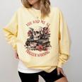 You Had Me At Trigger Warning Dark Romance Smutt Book Reader Comfort Colors Sweatshirt Blue Spruce