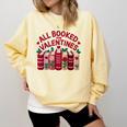 Valentines All Booked For Valentine Book Lover Teacher Comfort Colors Sweatshirt Blue Spruce Valentines All Booked For Valentine Book Lover Teacher Comfort Colors Sweatshirt Blue Spruce