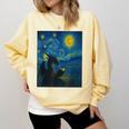Van Gogh Starry Night Fantasy Reader Dragon Reading Book Comfort Colors Sweatshirt Blue Spruce Van Gogh Starry Night Fantasy Reader Dragon Reading Book Comfort Colors Sweatshirt Blue Spruce
