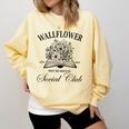 Wallflower Social Club Wildflower Social Club Book Lover Comfort Colors Sweatshirt Blue Spruce