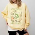 Weird Teachers Build Character Frog Reading Book Librarian Comfort Colors Sweatshirt Blue Spruce