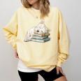 West Highland Terrier Books Dog Breed Westie For Men Women Girls Kids Comfort Colors Sweatshirt Blue Spruce