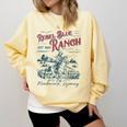 Western Book Love Cowboy Reader Bookish Bookworm Cowgirl Comfort Colors Sweatshirt Blue Spruce