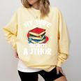 My Wife Is My Favorite Author Book Writer Comfort Colors Sweatshirt Blue Spruce