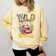 Wild About Reading Books Reader Lover Funny Teacher Animals For Men Women Kids Comfort Colors Sweatshirt Blue Spruce Wild About Reading Books Reader Lover Funny Teacher Animals For Men Women Kids Comfort Colors Sweatshirt Blue Spruce