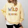 Wild About Reading Books Reader Teachers Kids Librarian Comfort Colors Sweatshirt Blue Spruce Wild About Reading Books Reader Teachers Kids Librarian Comfort Colors Sweatshirt Blue Spruce