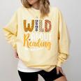 Wild About Reading Lover Bookworm Library Teacher Zoo Animal Comfort Colors Sweatshirt Blue Spruce Wild About Reading Lover Bookworm Library Teacher Zoo Animal Comfort Colors Sweatshirt Blue Spruce