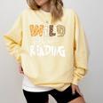 WILD ABOUT READING Reading Books Bookworm Library Day Comfort Colors Sweatshirt Blue Spruce WILD ABOUT READING Reading Books Bookworm Library Day Comfort Colors Sweatshirt Blue Spruce