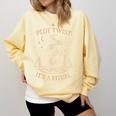 Witchy Book Club Pagan Reader Occult Fiction Coven Ritual Comfort Colors Sweatshirt Blue Spruce