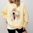 Women's Education Is Freedom Teacher Books Black History Month Comfort Colors Sweatshirt Blue Spruce