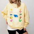 Women's I Have No Control On A Cruise They Book Themselves Cruise Comfort Colors Sweatshirt Blue Spruce