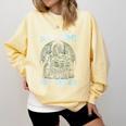 In A World Of Bookworms Be A Book Dragon Book Lover Reader Comfort Colors Sweatshirt Blue Spruce
