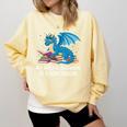 In A World Full Of Bookworms Be A Book Dragon Comfort Colors Sweatshirt Blue Spruce In A World Full Of Bookworms Be A Book Dragon Comfort Colors Sweatshirt Blue Spruce