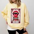 Yes Sir The Good-Girl The Good-Girl Tarot Card Smut Book Comfort Colors Sweatshirt Blue Spruce