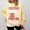 3D Printer Introvert 3D Printing Comfort Colors Sweatshirt Butter