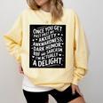 Anxiety Awkward Dark Humor Quote Introverts Sarcastic Comfort Colors Sweatshirt Butter