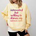 Introverted Willing To Discuss Eastern Box Turtle Introvert Comfort Colors Sweatshirt Butter Introverted Willing To Discuss Eastern Box Turtle Introvert Comfort Colors Sweatshirt Butter