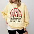Introverted But Willing To Discuss Serial Killers True Crime Comfort Colors Sweatshirt Butter