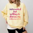 Introverted Willing To Discuss Welsh Pony And Cob Introvert Comfort Colors Sweatshirt Butter Introverted Willing To Discuss Welsh Pony And Cob Introvert Comfort Colors Sweatshirt Butter