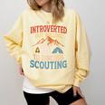 Introvert's Scouting Passion Comfort Colors Sweatshirt Butter Introvert's Scouting Passion Comfort Colors Sweatshirt Butter