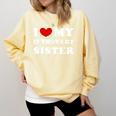 I Love My Introvert Sister I Heart My Introvert Sister Comfort Colors Sweatshirt Butter I Love My Introvert Sister I Heart My Introvert Sister Comfort Colors Sweatshirt Butter