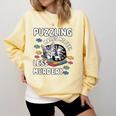 Puzzling Makes Me Feel Less Murdery Introvert Puzzle Cat Comfort Colors Sweatshirt Butter Puzzling Makes Me Feel Less Murdery Introvert Puzzle Cat Comfort Colors Sweatshirt Butter