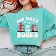 100 Days In The Books School Reading Celebration Comfort Colors Sweatshirt Butter