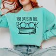 100 Days Of SCHOOKBook Nerd Book Lover Reading Librarian Boo Comfort Colors Sweatshirt Butter 100 Days Of SCHOOKBook Nerd Book Lover Reading Librarian Boo Comfort Colors Sweatshirt Butter