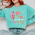 100th Day Of School Teacher Women Floral Books Comfort Colors Sweatshirt Butter 100th Day Of School Teacher Women Floral Books Comfort Colors Sweatshirt Butter