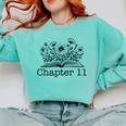 11th Birthday Girl Chapter 11 Reading Book Lover 11 Year Old Comfort Colors Sweatshirt Butter