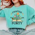 1986 Chapter Forty 40th Birthday Wildflower Book Comfort Colors Sweatshirt Butter 1986 Chapter Forty 40th Birthday Wildflower Book Comfort Colors Sweatshirt Butter