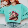 40th Birthday Chapter 40 Birthday Shirt Women Book Lover Comfort Colors Sweatshirt Butter