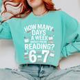 67 For Reading With Books Comfort Colors Sweatshirt Butter